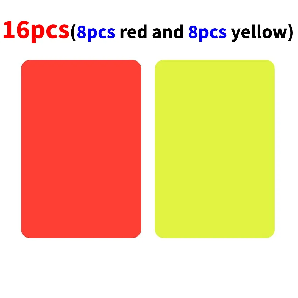 2-100 Stuks Rode Gele Kaart Multifunctionele 3.2X4.3Inch Voetbal Scheidsrechter Rode Kaarten Voor Voetbalwedstrijd Training Scheidsrechter Accessoires Hot