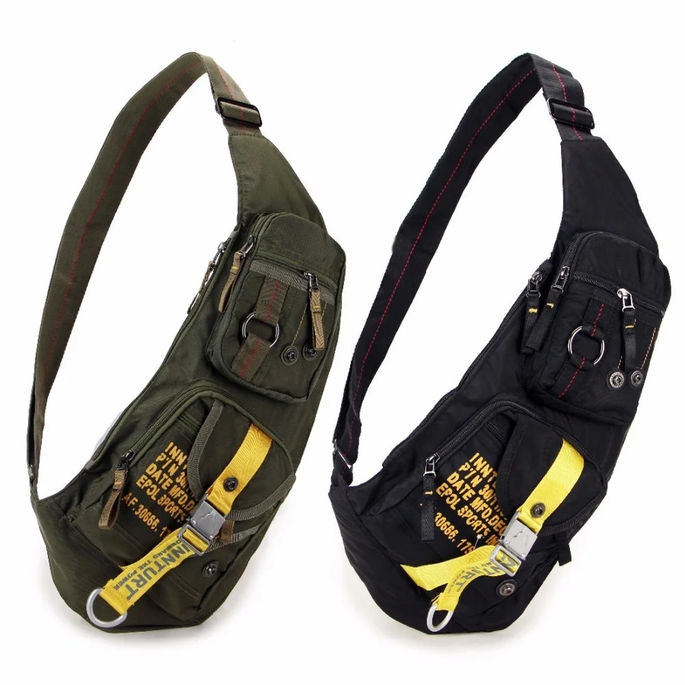 High Quality Nylon Men Cross Body Messenger Shoulder Bag Military Assault Male Sling Knapsack Chest Bags mini Day Back Pack