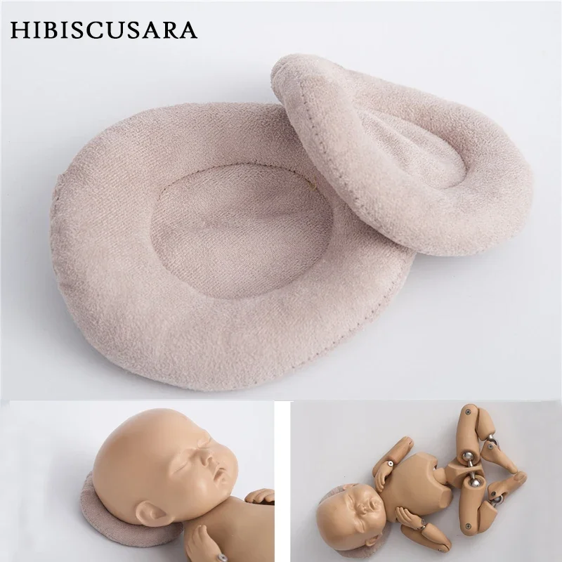 2pcs/set Newborn Photography Props Baby Round Pillows Infant Pictuers Accessories Studio Photo Props Small Pillow Posing Beans