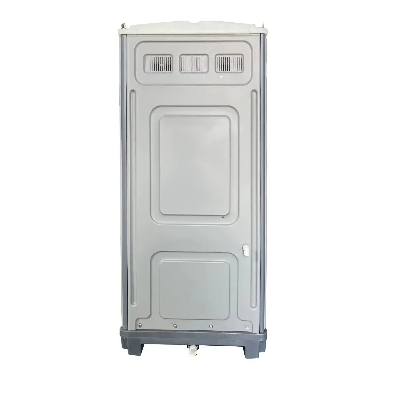 Outdoor portable bathroom unit with shower and toilet, using sandwich panel structure,