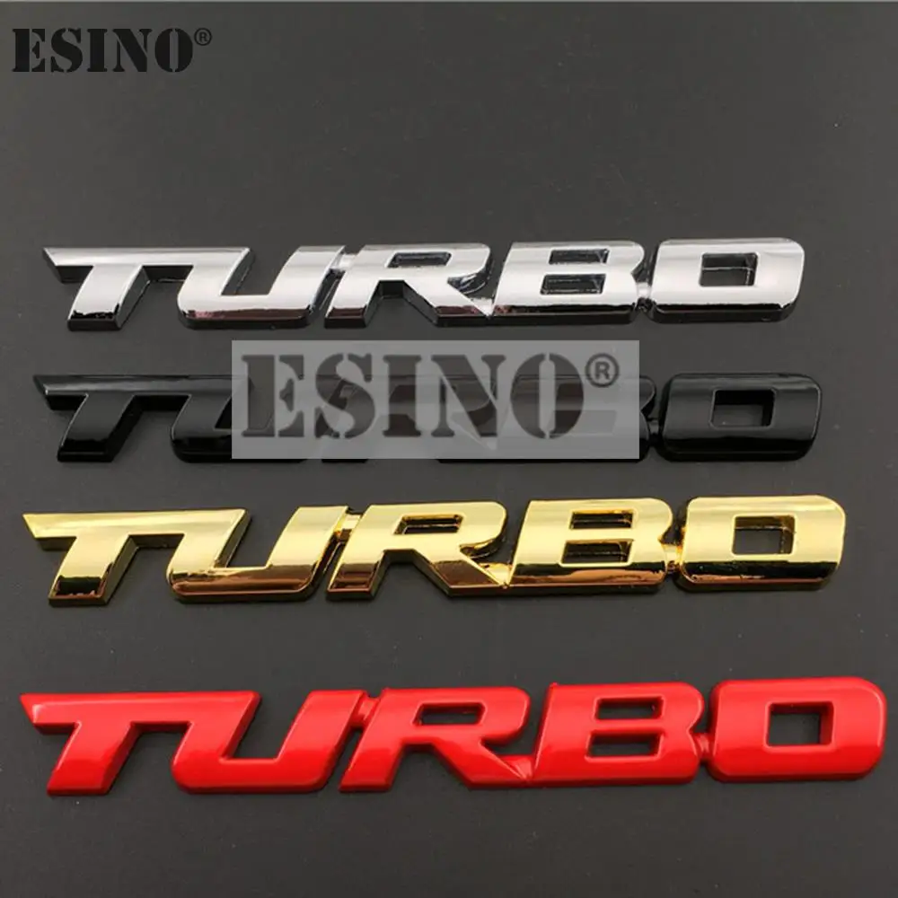 New Car Styling Car Turbo Boost Loading Boosting 3D Metal Chrome Zinc Alloy 3D Emblem Badge Sticker Decal Auto Accessory