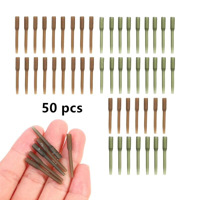 50pcs 30mm Anti Rubber Sleeves Connect with Fishing Hook Carp Coarse Carp