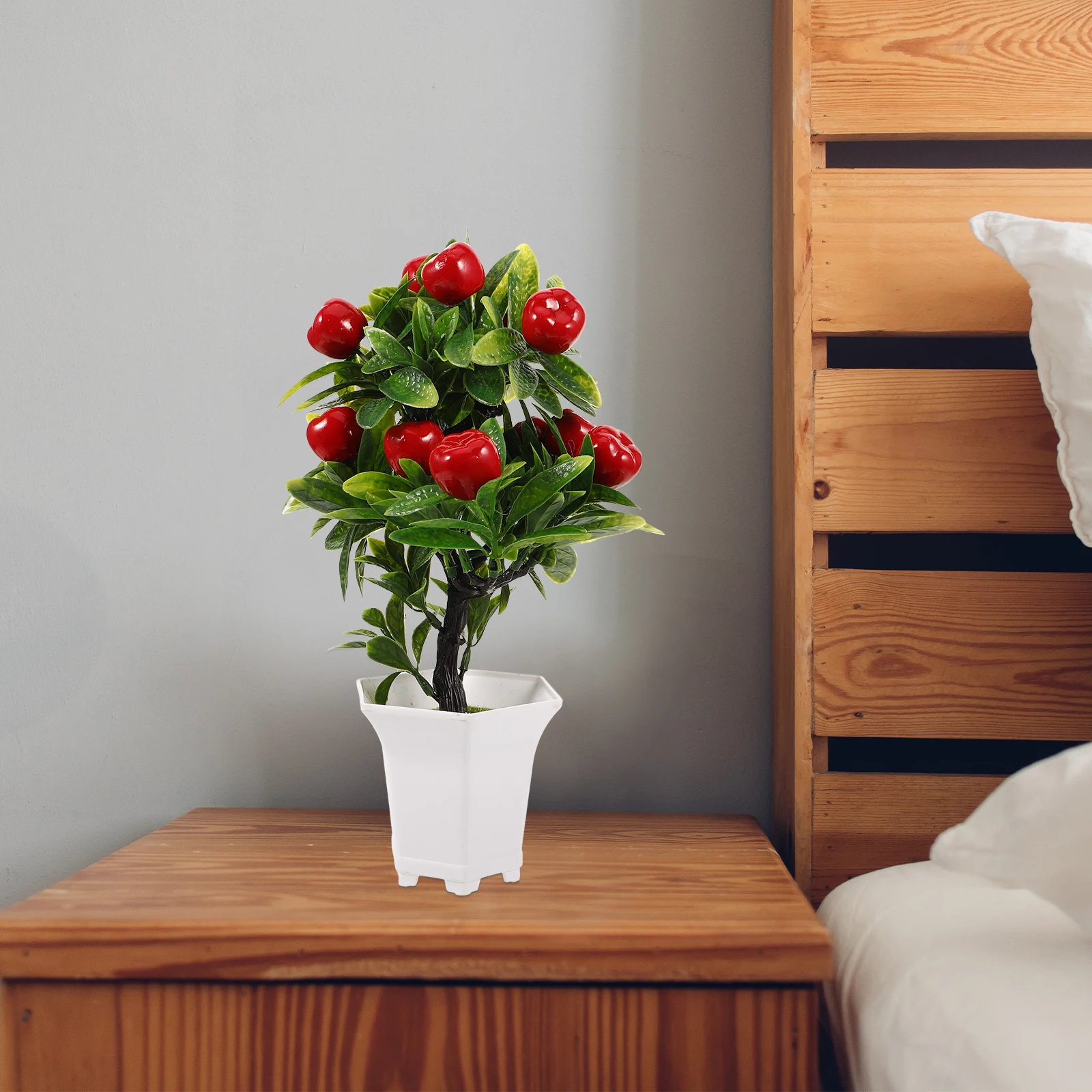 

Artificial Fruit Tree Decor Realistic Bonsai Fake Plant for Living Room Kitchen Window Desktop Adornment Artificial Fruit Tree