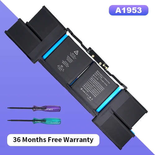 Imagen 2 del producto Batería para ordenador portátil A1953 para Apple macBook Pro Retina A1990 (15 pulgadas, 2018) barra táctil de 15 pulgadas 2018 2019 36 meses de garantía gratis