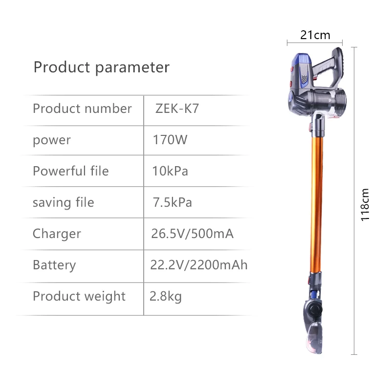 Hot Sale Home Rechargeable Cordless High-power Dual Motor Handheld Wireless Vacuum Cleaner