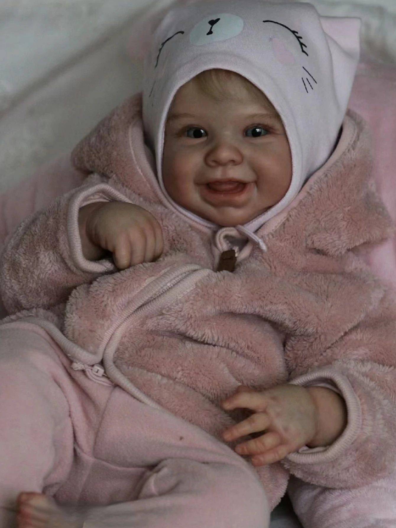 18-20 Inch Harper Reborn Doll Handmade bebe reborn Doll Lifelike 3D Painted reborn de silicona Doll