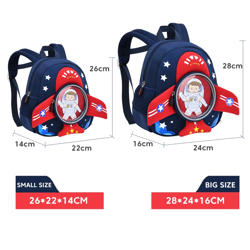 3D Cartoon Plane Toddler Kids School Backpacks for Boys Fashion Children Bags Girls Kindergarten Aircraft Bag Mochila Infantil