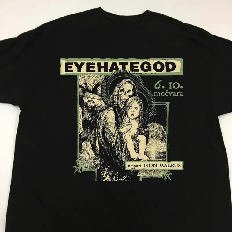 

Новая хлопковая футболка Eyehategod Iron Walrus Tonight черная