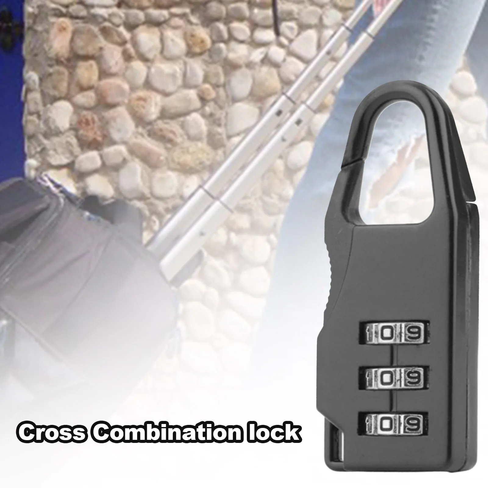 Alloy Mini Password Lock Outdoor Weatherproof Combination Lock for Luggage Fence Travel Gate Door