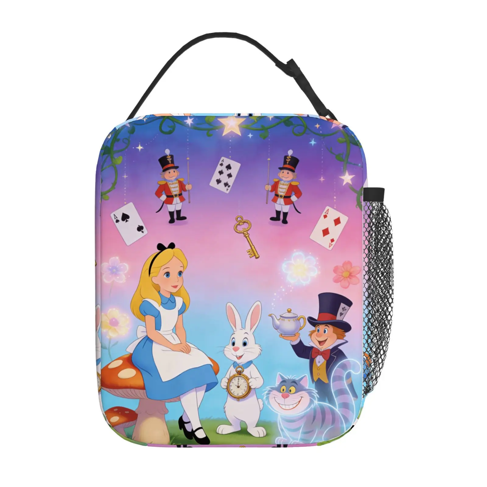 

1pc Alice in Wonderland dream theme sticker lunch bag, picnic party lunch bag, practical gift