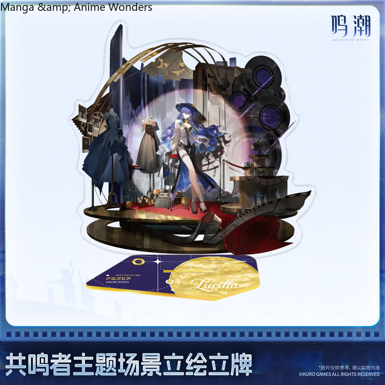 Figurine en acrylique LUCILLA Wuthering Waves Resonance Theme, décoration de bureau, support de cosplay, cadeau officiel authentique