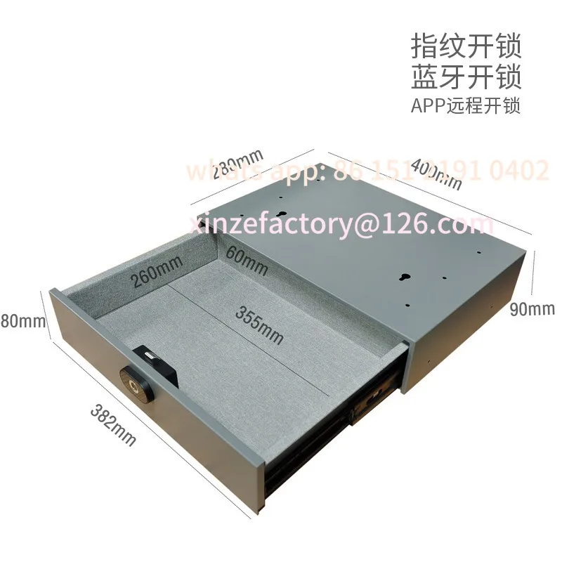 تخصيص الشتاء الذكية أعلى بصمة خزانة بأدراج مكتب منزلي صغير صغير مخفي انتعاش درج بلوتوث