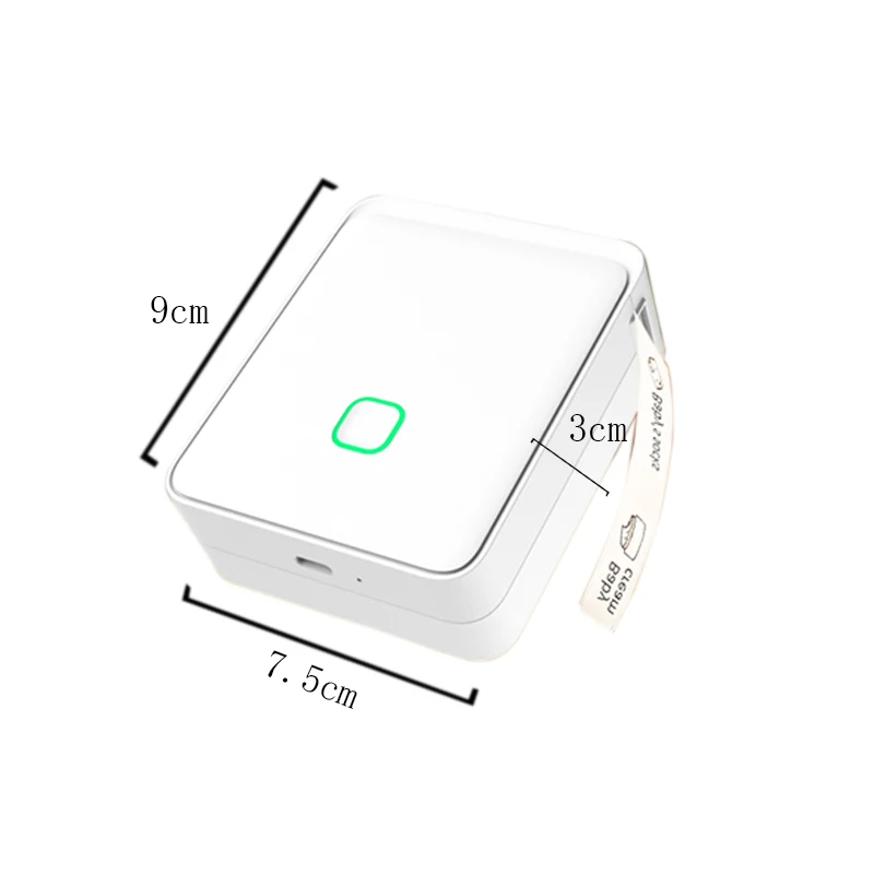 Continuous Thermal Label Paper Compatible For Phomemo D30 D35 Q30 Label Maker  Waterproof Scratch-Resistant Self-Adhesive Paper