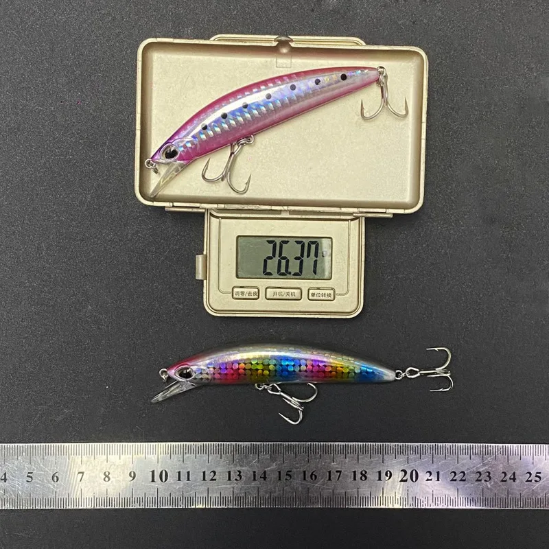 BILLINGS 1 Stück Sinkender Salzwasser-Angelköder 9cm/26,3g Weitwurf-Leuchtköder für Schwarzbarsch und Barsch – Detail 4