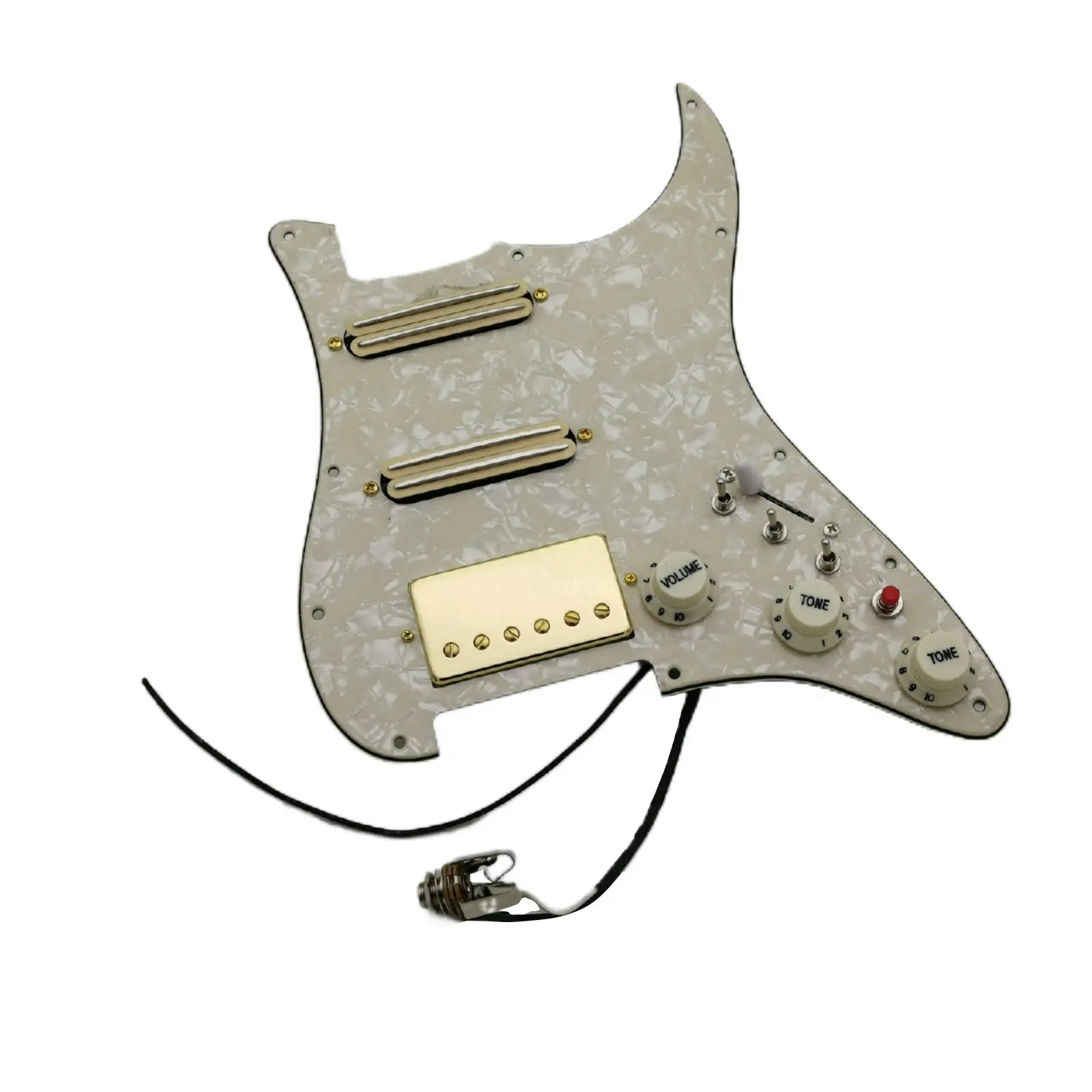 

Guitar Pickups Prewired loaded Pickguard Humbucker Pickups Alnico 5 HSS Wiring Harness Push-Pull Single Cut Set