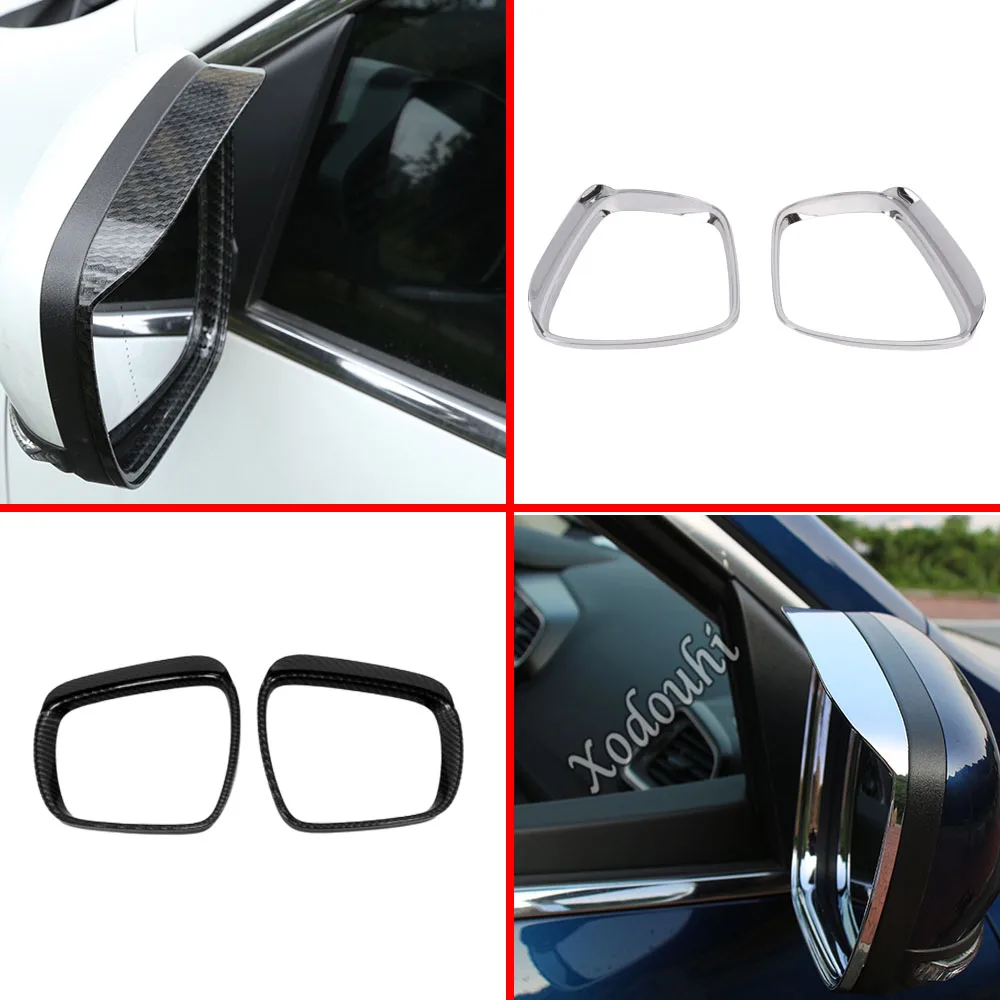 For Renault Kadjar 2016 2017 2018 2019 2020 Eyebrow Sticker Rear View Side Glass Mirror Trim Frame Rain Shield Sun Visor Shade