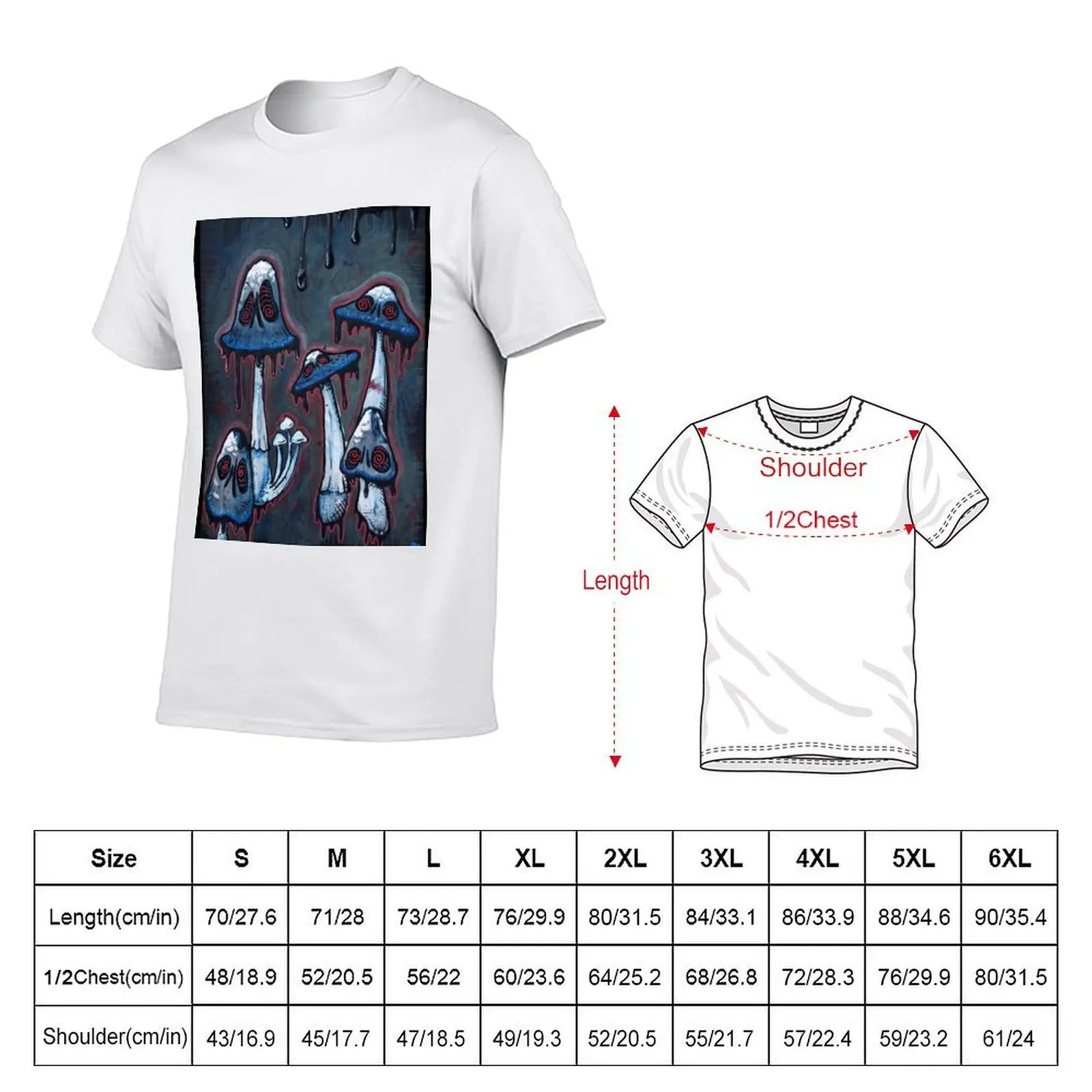 Inky Cap Mushrooms T-Shirt t shirts with prints graphic t shirts for man T-Shirt