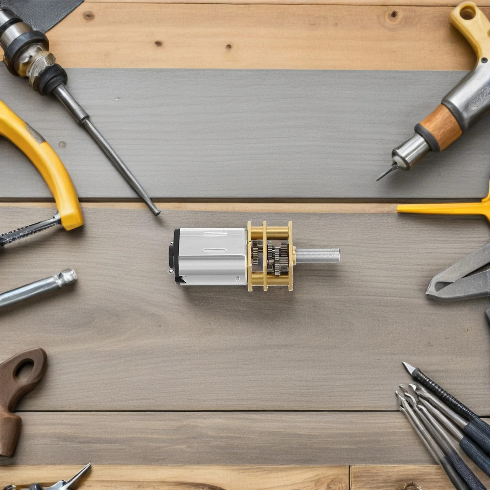 

2 Pcs Geared Motor Electric DC Reduction Adjustable Planetary D 8mm Metal Material DIY Robot Mini Car