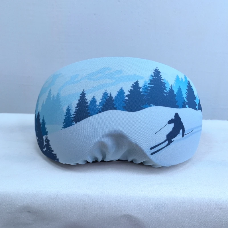 Customized Design Soft Bag Snow Goggle Cover Professional Stretchy Snow Goggle Protector