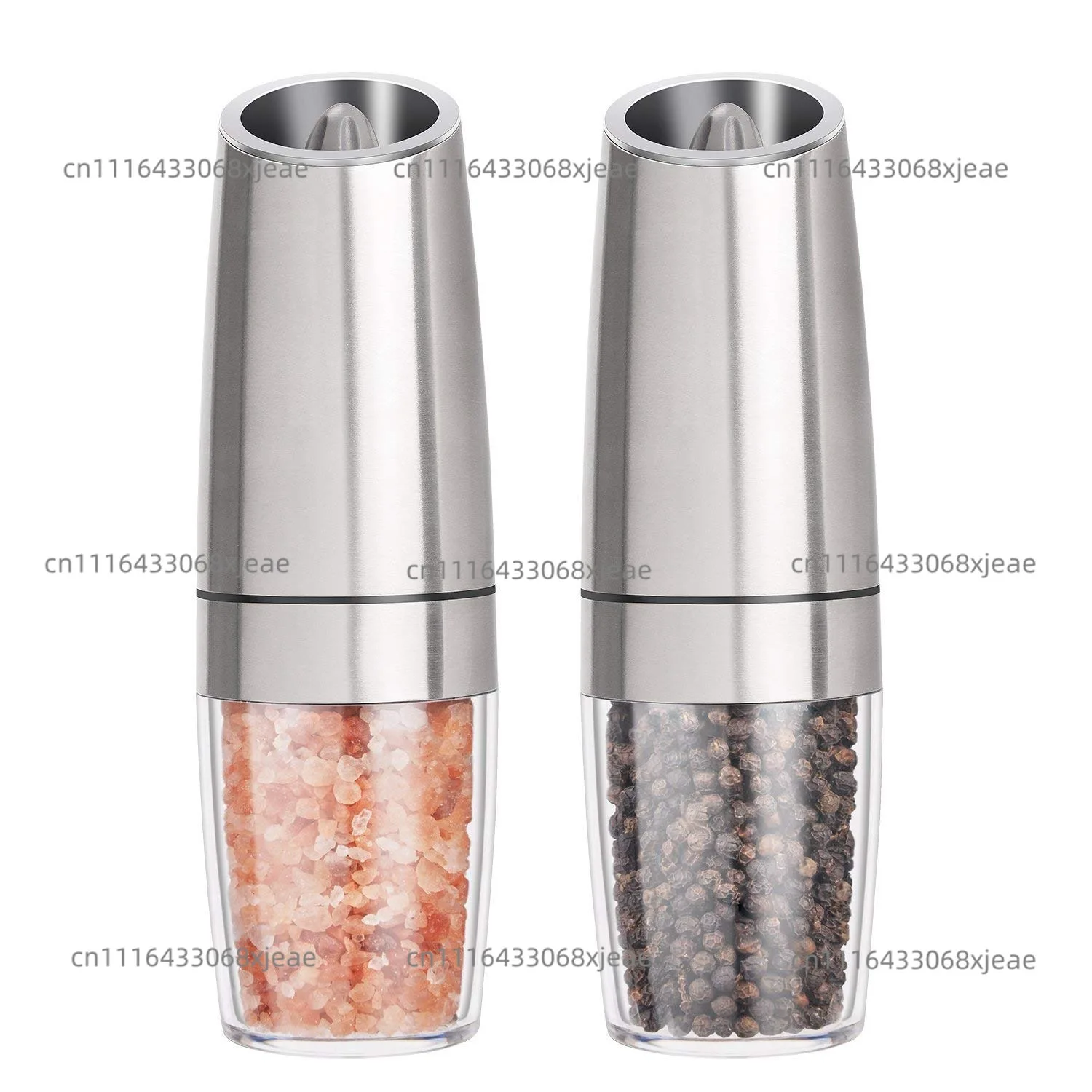 5PCS High Quality Gravity Electric Pepper Grinder Battery Powered Stainless Steel Salt Pepper Grinder