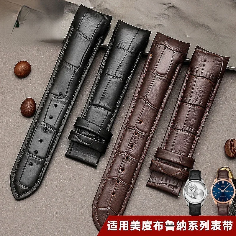 Genuine Leather Watch Strap for Mido M024 Soft Waterproof Leather Watch Band M024407a/630A Bruna Series 20 21mm Men image 2