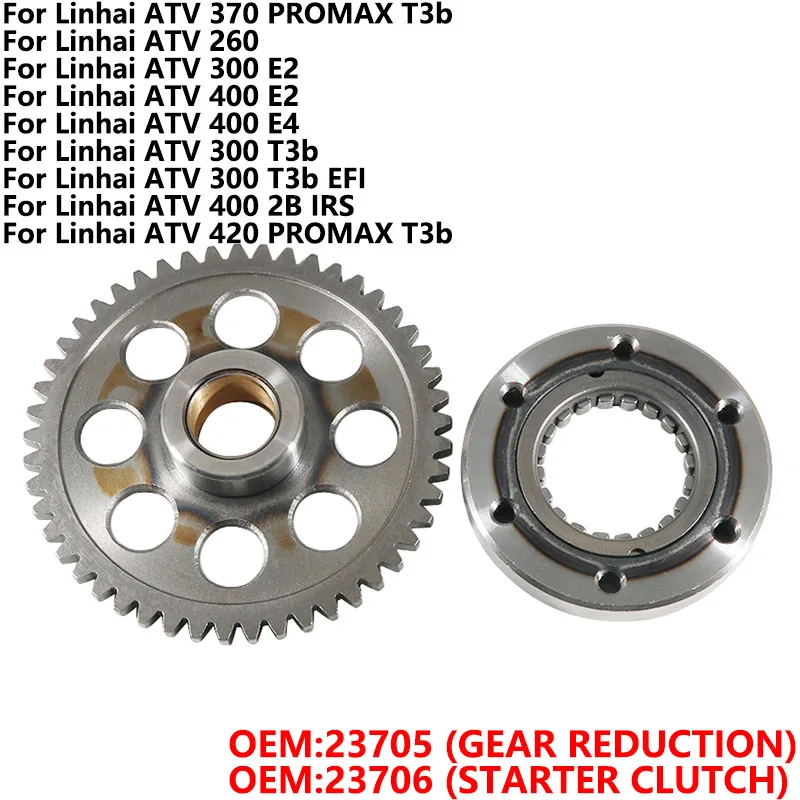 

Starter One Way Clutch For Linhai ATV 370 PROMAX T3b 260 ATV 300 400 420 E2 E4 EFI 2B IRS 23705 23706