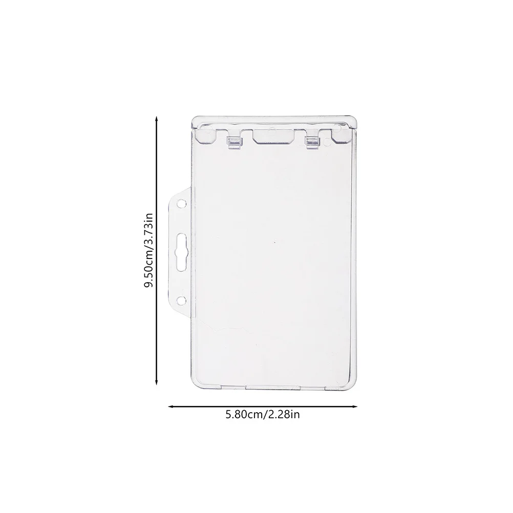 3 قطعة حامل شارة الهوية الأفقية حافظة بطاقات شفافة أغطية حماية مضادة للخدش لبطاقات الاسم بطاقات الائتمان لعبة صور مكتب