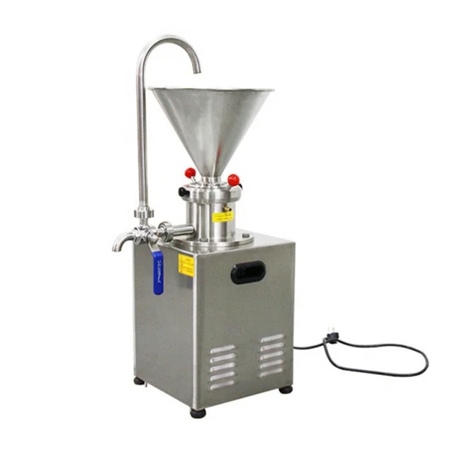 Competitive price stainless steel Shaft grinding tahini colloid mill milk peanut butter making machine