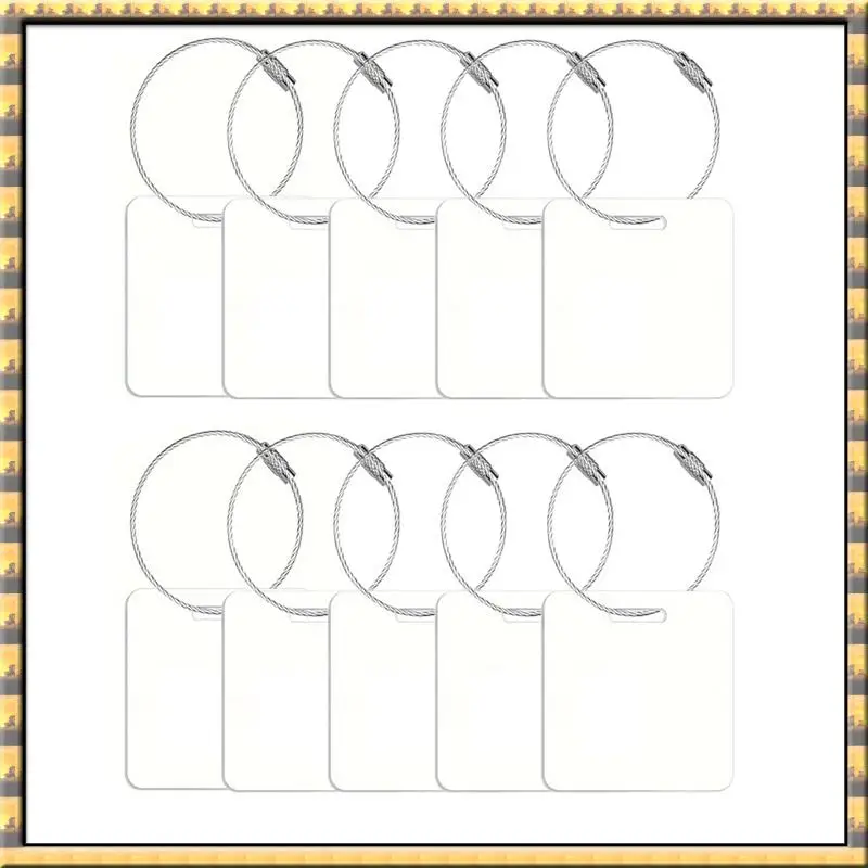 

^AT03 Лучшие бирки для сублимационной сумки с петлей-20 шт. Заготовки для багажных бирки для рукоделия, подарки для путешествий, спорта