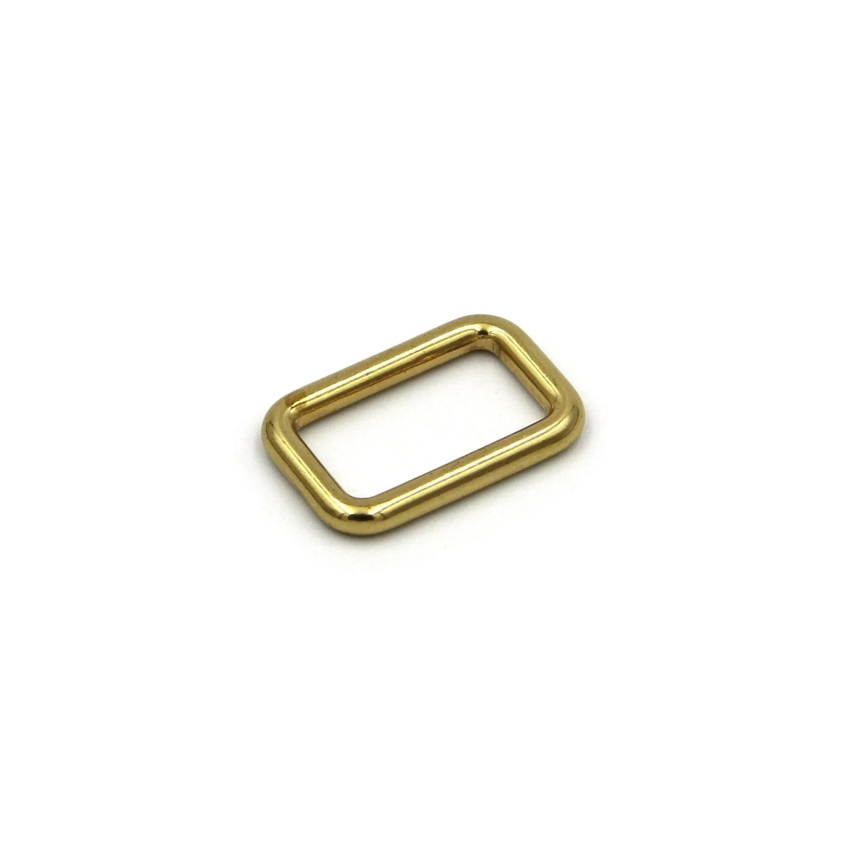 Retangular Ouro Bolsa Strap Ring, laço sem costura, 25mm