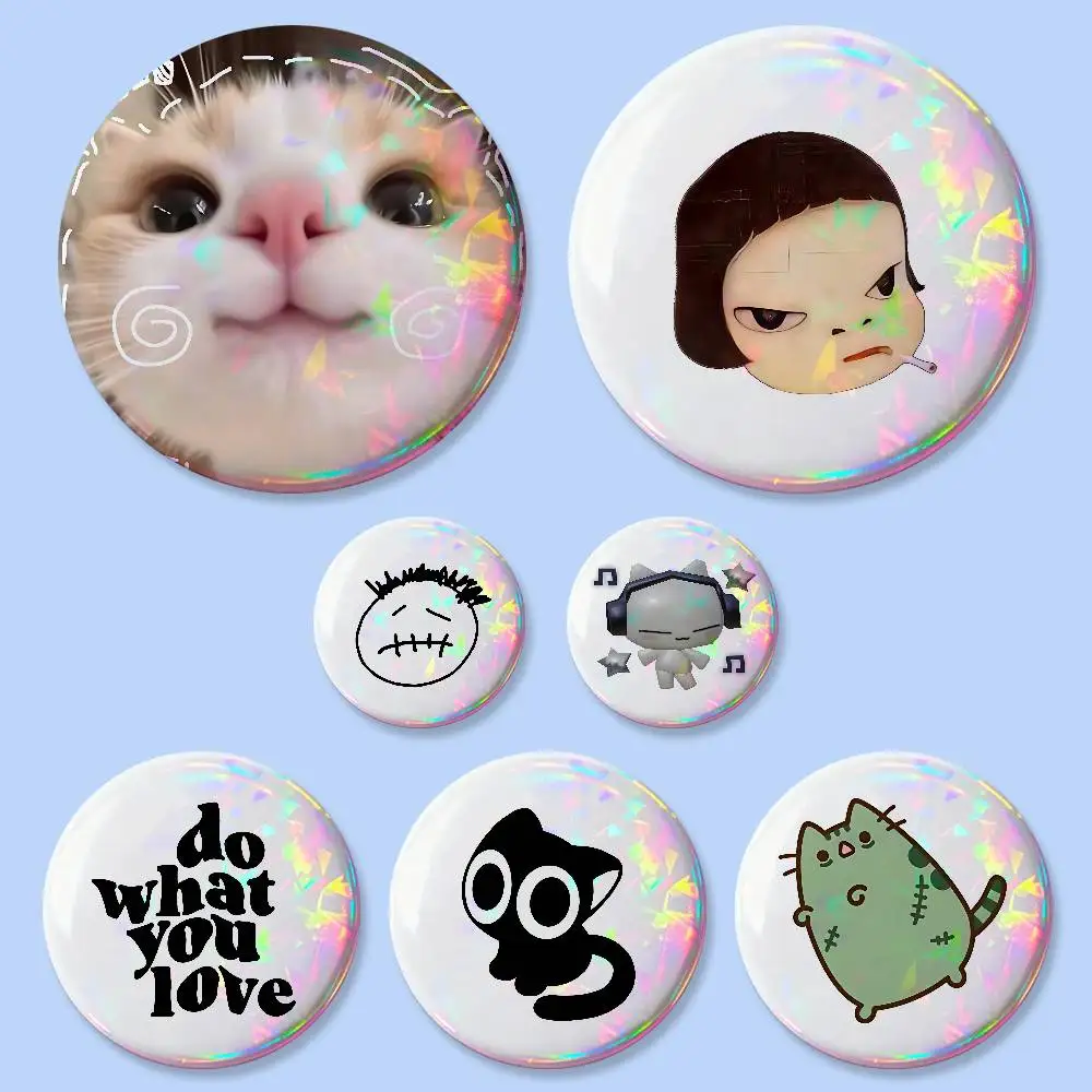 Lustige Tier-Anstecknadeln, Niedliche Runde Pins, Kreative Broschen, Taschen-Deko-Accessoires, Geschenke für Fans und Freunde