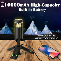 Outdoor Telescopic Camping Light 10000mAh Portable LED Work Light Magnet Tripod Base Tent Telescoping Camping LanternJAS