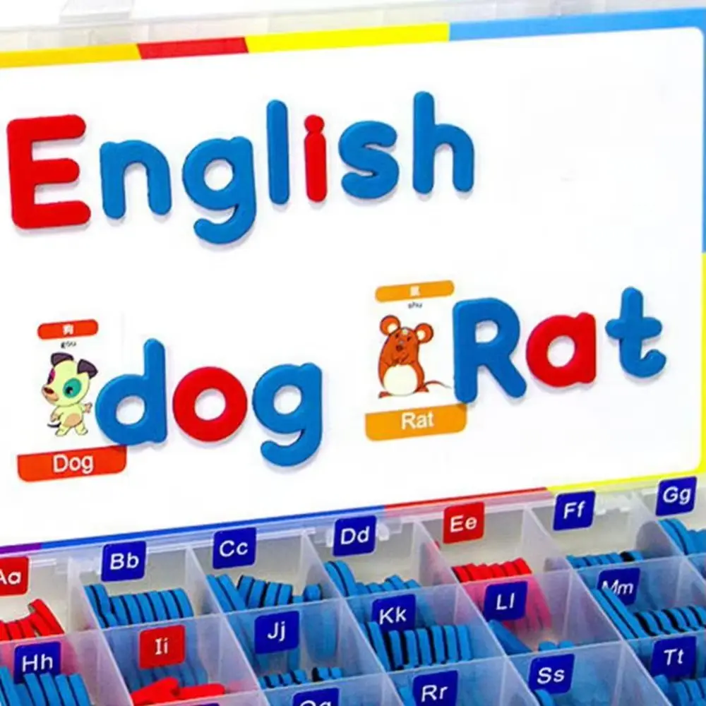 26 حرفًا إنجليزيًا، ألعاب سبورة مغناطيسية، كتل ألعاب، ممارسة التهجئة، ملصق مغناطيسي، ألعاب تعليمية مبكرة #2