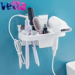 Vetta Hair Dryer Holder Storage Box Curling Iron Shelf For Bathroom Organizer Storage Rack Bathroom Accessories Set Home