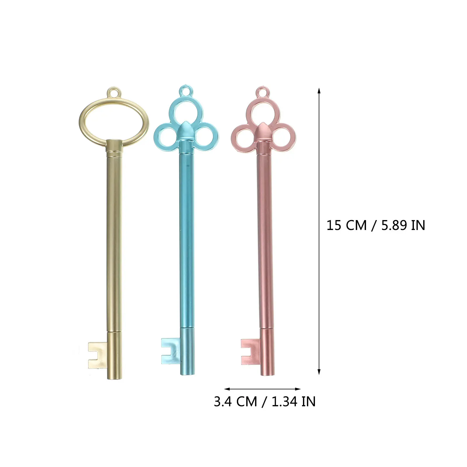 12pcs Retro Key Shaped Gel Pens Smooth Writing Comfortable Grip For Students Office Home Use Multipurpose Note Taking Pens