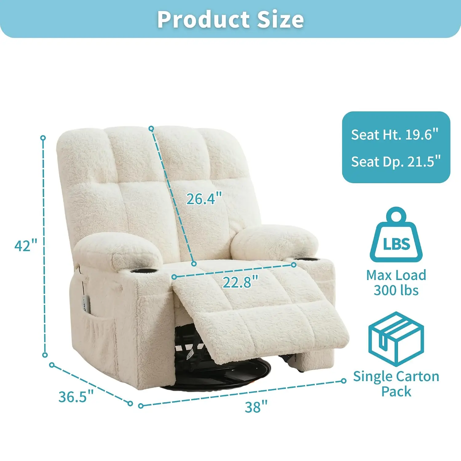 Oversized Massage Recliner 2