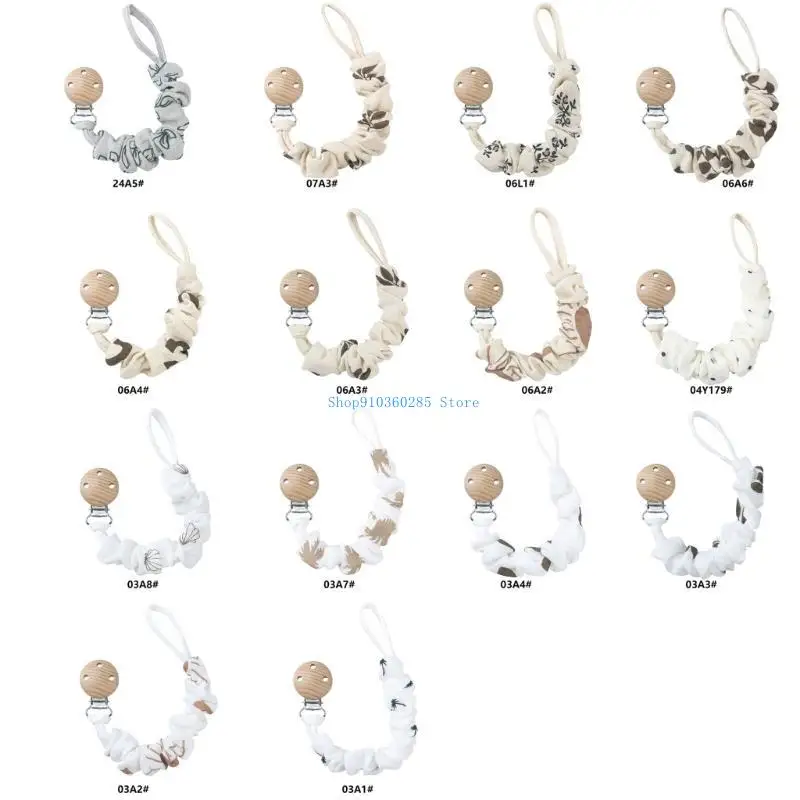 

K9FF Baby Pacifier Clip Dummy Soother Holder Chain Anti-drop Buckle Strap for Babies