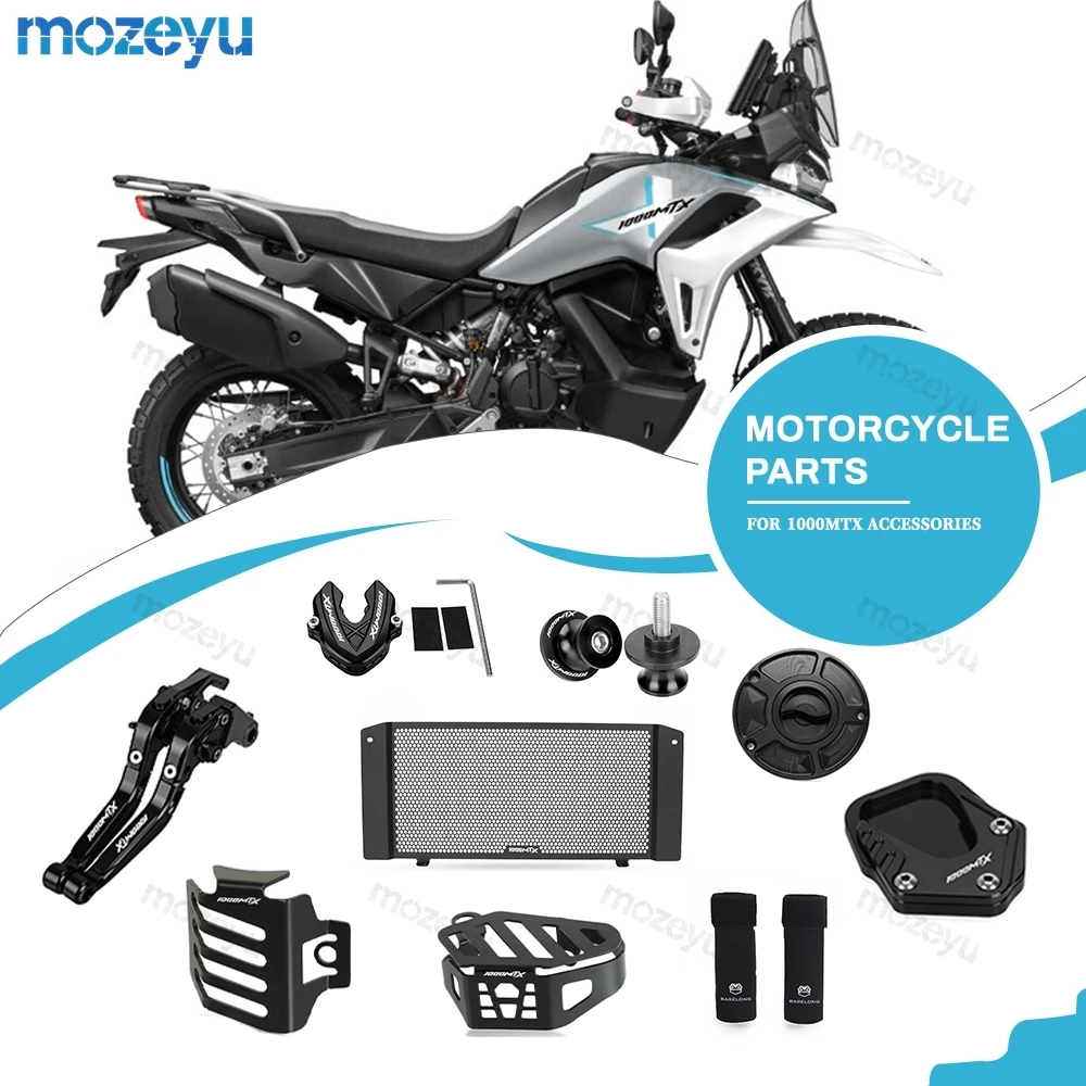 

For CFMOTO 1000MT-X 1000MTX 2026 Side Stand Pad Brake Clutch Lever Key Cover Oil Cup Cover Valve Stem Cap 1000 MT-X Handle bar