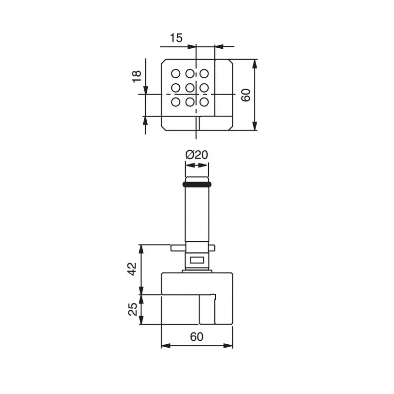 2026  HPEDM system 3R-13.321 high quality mini steel EDM electrode holder HE-R07014
