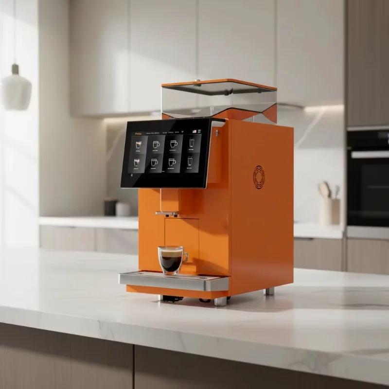 One-button control professional all-in-one whole bean coffee machine automatic grinding programmable brewing