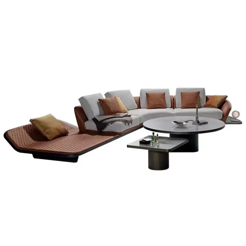 

Minimalist fabric sofa modern minimalist designer special-shaped living room