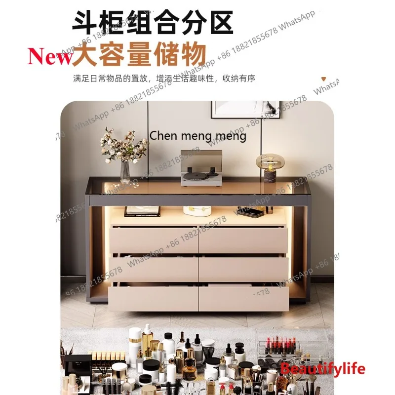 

07M Italian minimalist bedside cabinet, bedroom six-chest cabinet, high-end storage cabinet, designer model