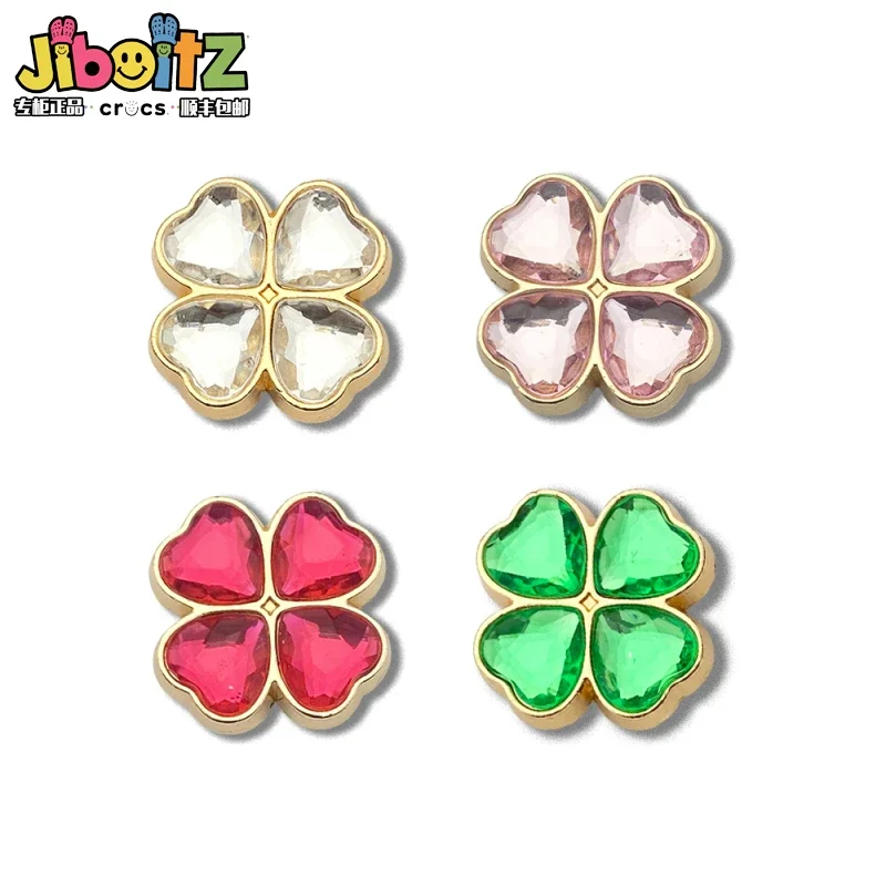 

Colorful Dianmond Flower Shiny Metal Sheo Charms for Sandals Clogs Y2k Fashion Cartoon Pearl Diamond Shoe Decoration Kdis Gifts