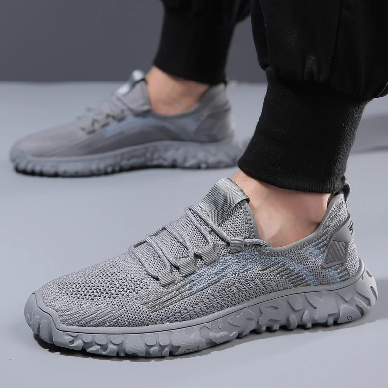 

Высококачественная уличная походная обувь, противоскользящая мужская повседневная обувь на мягкой подошве для пеших прогулок, дышащая мужская спортивная обувь на лето