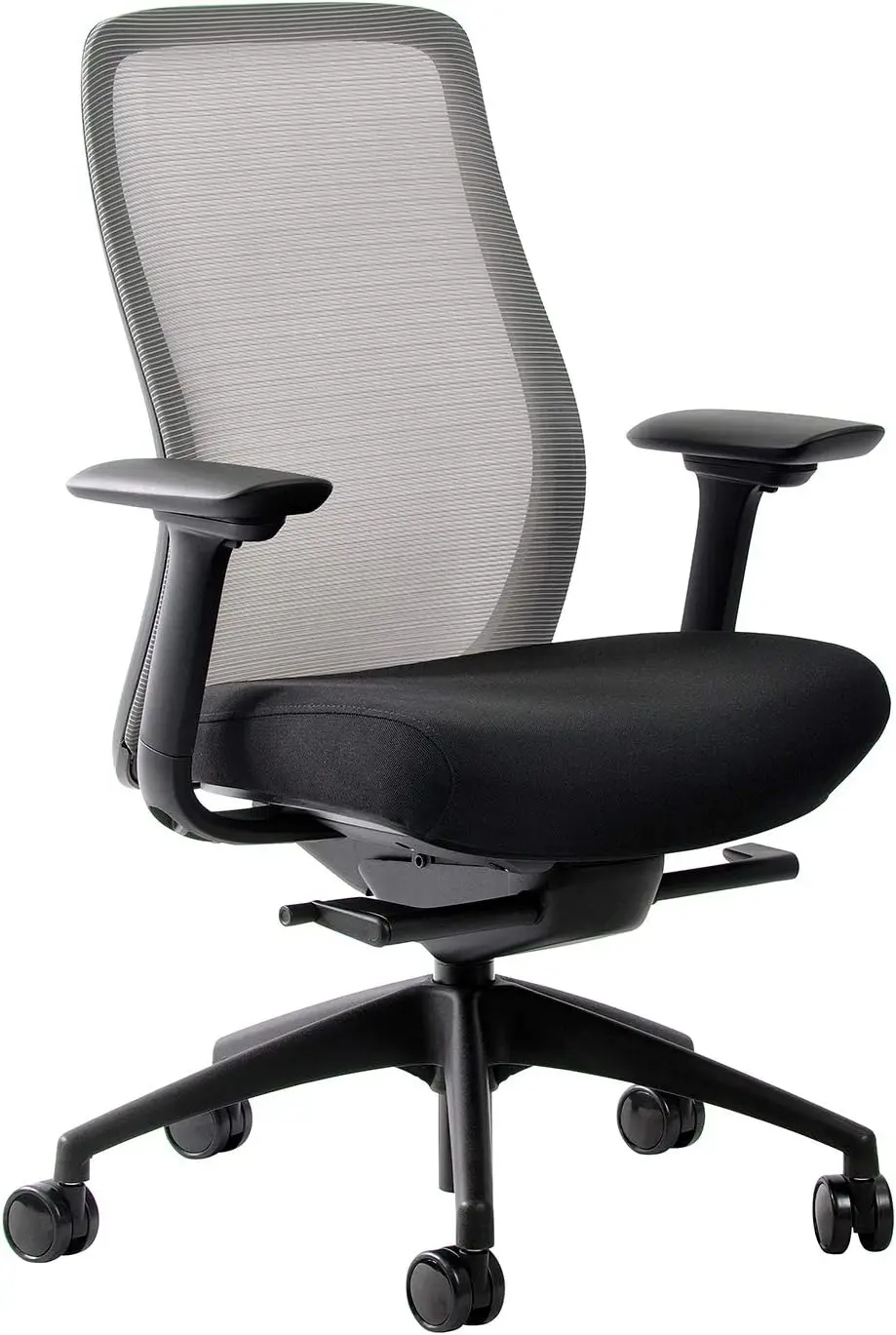 Office Chair Black Soft High Density Cushion Seat and The Back Is Covered with A Durable and Curved Breathable Mesh Fabric