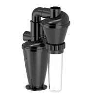 Double Filtration Cyclone Dust Collector 50mm/2'' DIY Turbocharged Woodworking Filter Industrial Separator Collector Canister