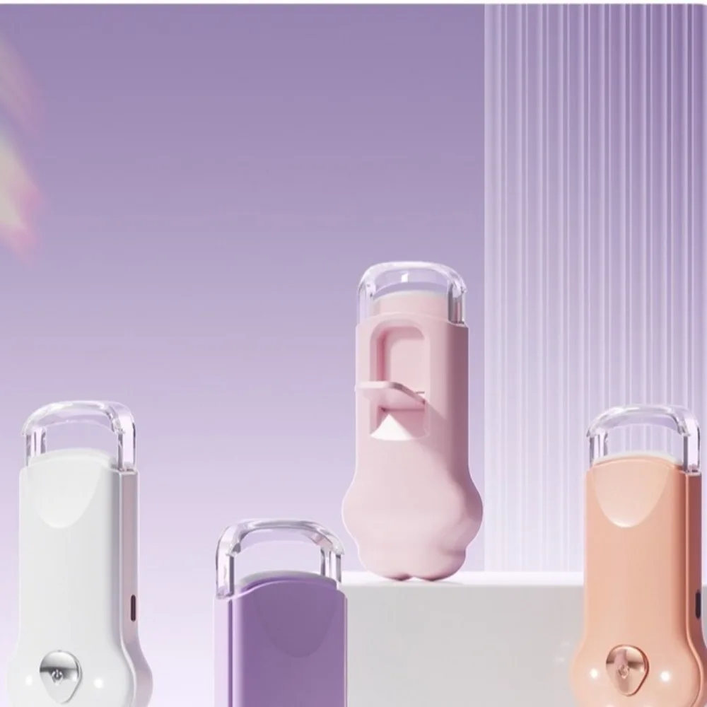 Quick Heating Rechargeable Eyelash Curler Claw Shape USB Charging Electric Eyelash Curler Long Lasting Simple Control