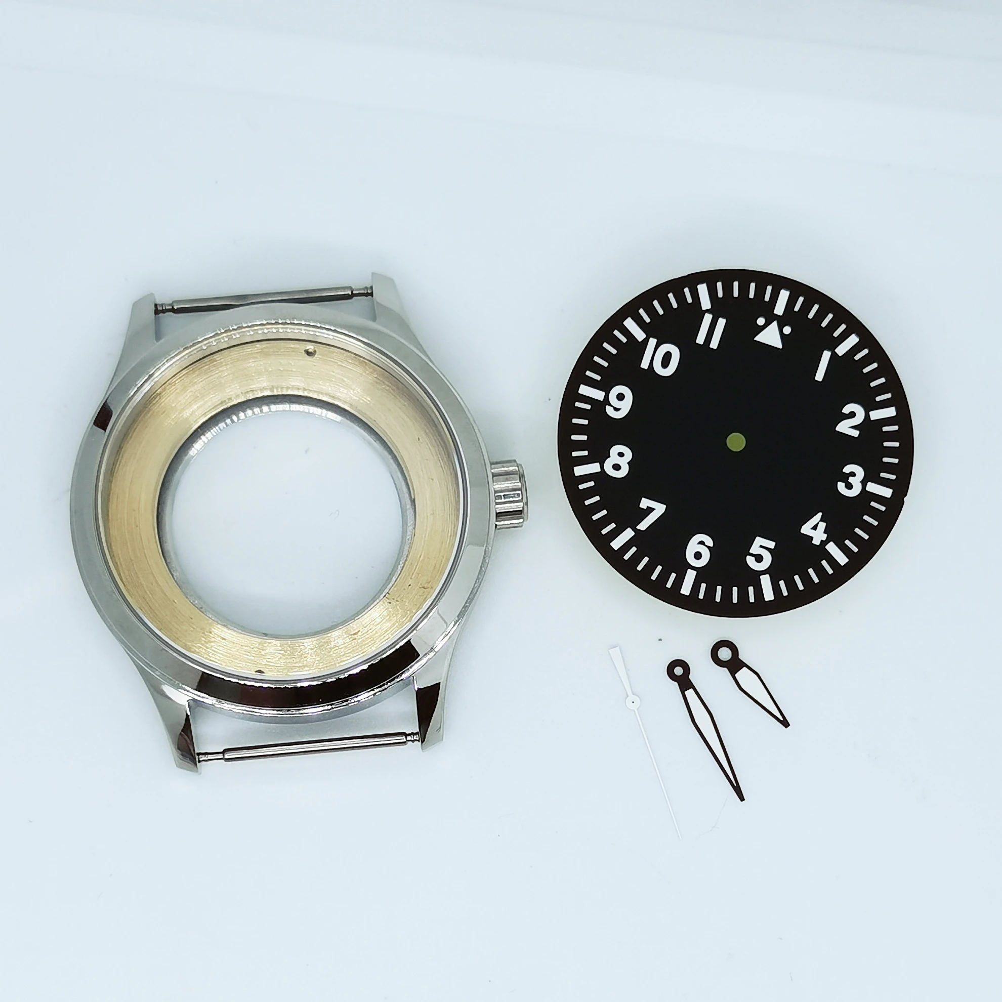 

New Watch Parts Sapphire 316 Stainless Steel 42MM Case Add Dial Hands Fit Miyota8215 NH35 Automatic Movement