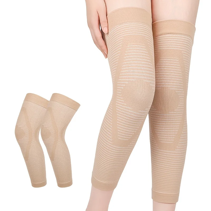 1 Pair Men And Women Knee Sleeves, All-Weather Breathable Compression Knee Joint Wrapping And Support for Exercise And Daily Use