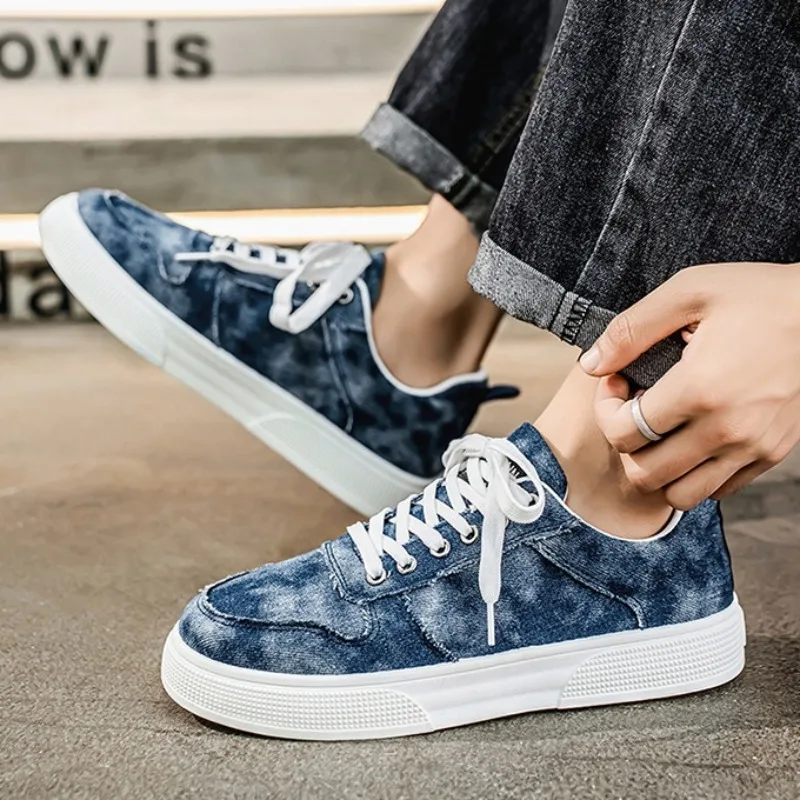Zapatos de lona Vintage para jóvenes para hombres, zapatos de tablero transpirables de diseñador de verano, zapatos planos informales, zapatillas de deporte de tendencia coreana para hombre, Masculino